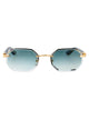 Cartier Sunglasses Ct0439s 004 Gold Green Green 54/19/145