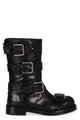 Dolce & Gabbana Black Leather Boots With Straps
