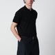 Drumohr Black Polo Shirt In Cotton