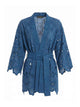 Ermanno Scervino Blue Cotton Kimono