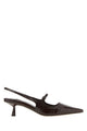 Jimmy Choo Chocolate Leather Didi 45 Pumps