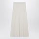 Max Mara Ivory Skirt In Stretch Cashmere Knit