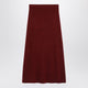 Max Mara Raspberry Skirt In Stretch Cashmere Knit