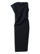 Jacquemus Black The Drap Cotton Midi Dress