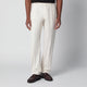 Santaniello White Trousers In Cotton