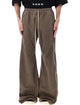 Drkshdw Temple Wide Pusher Trousers In Mud Color
