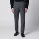 Santaniello Dark Grey Trousers In Wool Blend