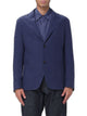 Emporio Armani Linen Notched Lapel Blazer
