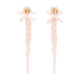 Simone Rocha Petite Bow Drip Earrings - - Crystal - Pink