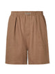 Fendi Brown Linen Fendi Shorts