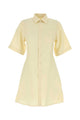 Ami Paris Pastel Yellow Wool Shirt Dress