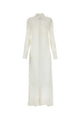 Ami Paris Chalk Crepe Shirt Dress