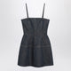 Fendi Dark Blue Ff Denim Bustier Dress