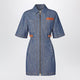 Fendi Blue Denim Chambray Midi Dress