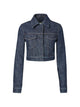 Fendi Ff Cropped Denim Jacket