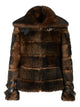 Fendi Brown Lambskin Fur Shearling Jacket