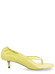 Jacquemus Green Lamb Leather Sandals