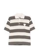 Ami Paris Striped Polo Shirt