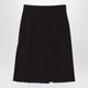 Fendi Burgundy Grain De Poudre Wool Skirt