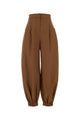 Fendi Brick Linen Blend Wide-Leg Pant