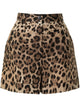 Dolce & Gabbana Leopard Print Short Skirt