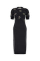 Fendi Charcoal Stretch Wool Dress