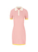 Fendi Pink Polo Dress With Ff Jacquard
