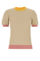 Fendi Sand Cotton Blend Sweater