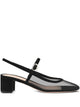 Gianvito Rossi Link And Suede "Francoise" Low Heel Pump