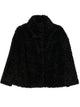 Herno Cappotto Corto A Collo Alto In Ecopelliccia