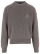 Giorgio Armani Maglione Girocollo In Lana Vergine A Punto Pannocchia