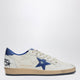 Golden Goose White/Metallic Blue Ballstar Sneakers