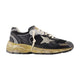 Golden Goose "Running Dad" New Net And Nappa Upper Suede Star