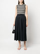 Herno Long Black Skirt With Elastic Waist