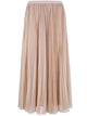 Fabiana Filippi Wide Pleated Tulle Skirt With Knitted Belt