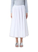 Fabiana Filippi Cotton Midi Skirt With Elasticated Waist And Fluid Silhouette