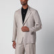 Tagliatore Singlebreasted Blazer In Beige Linen