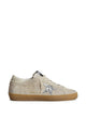Golden Goose "Super Star" Suede Upper And Toe Hf Tongue Glitter Star Leather Heel Sneakers