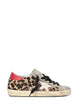 Golden Goose "Super Star" Leopard Horsy Upper Leather Star And Heel Suede Toe And Tongue