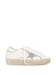 Golden Goose White Platinum Leather Flat Shoes
