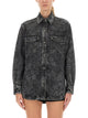 Golden Goose Ollie Boyfriens Shirt With Laser Flowers