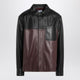 Loewe Black/Burgundy Leather Overshirt