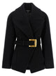 Balmain 'Anthem' Belted Caban