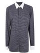 Tom Ford Tom Ford Cotton Shirt With Diamond Print And Contrast White Collar