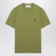 Ami Paris Matcha Green Cotton Ami De Coeur Tshirt