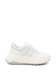 Hogan Hogan Hi-Fi Smooth Leather Sneakers With Glittered H