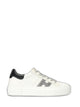 Hogan Hogan Crosswind Nappa Leather And Suede Sneakers With Glitter H Detail