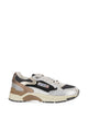 Autry Silver Black Leather Nylon Sneakers