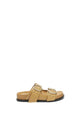 Jil Sander Flat Sandals In Black Leather