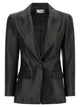 Balmain Leather Blazer